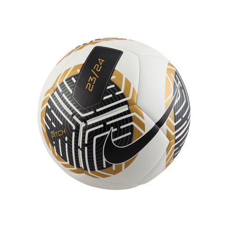 Nike Pitch Soccer Ball White/Black/Gold/Black