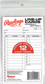 Rawlings Line Up Cards Refill (12 cards) - Deportes Salvador Colom