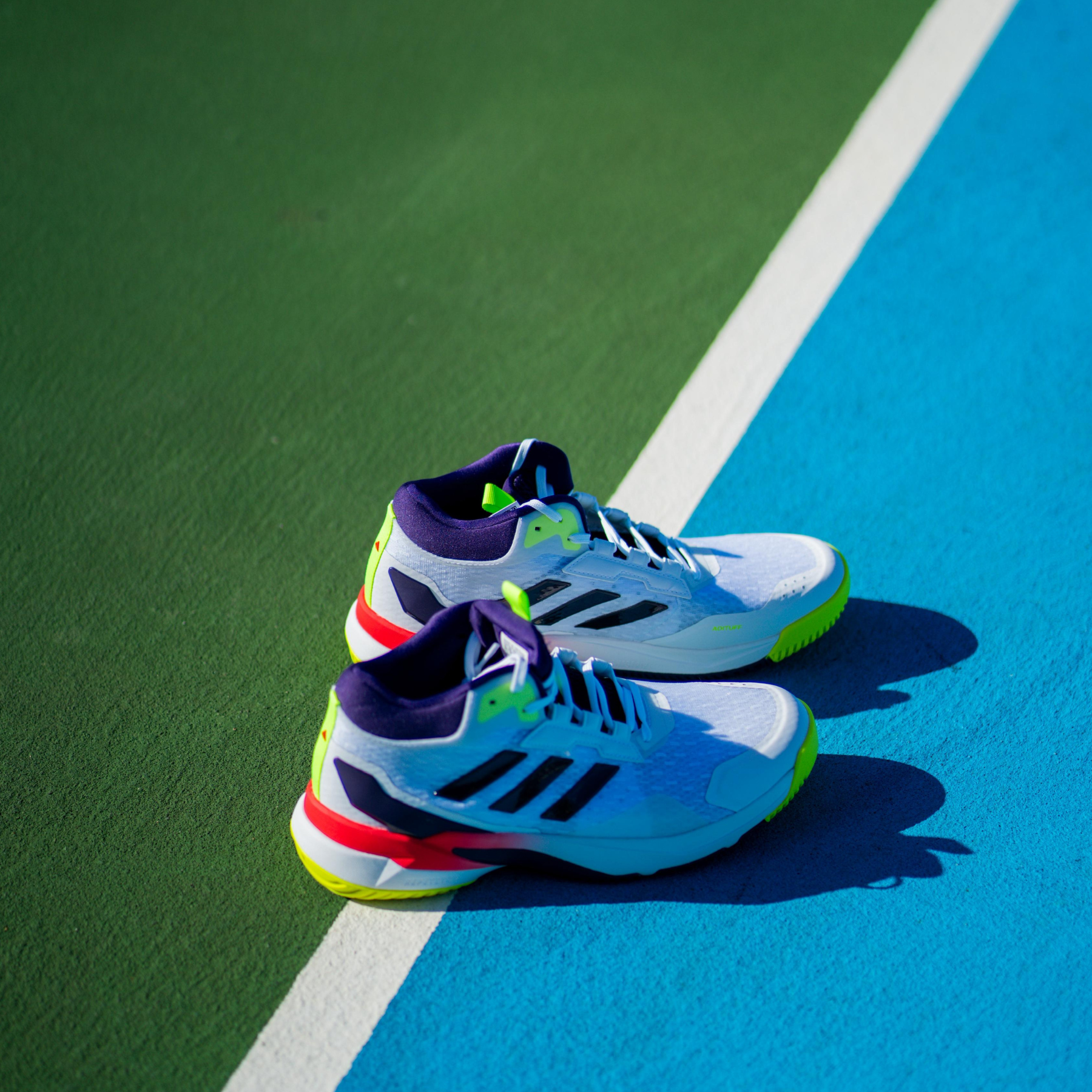 Adidas Crazyflight 6 Mid Men (White/Purple/Volt)