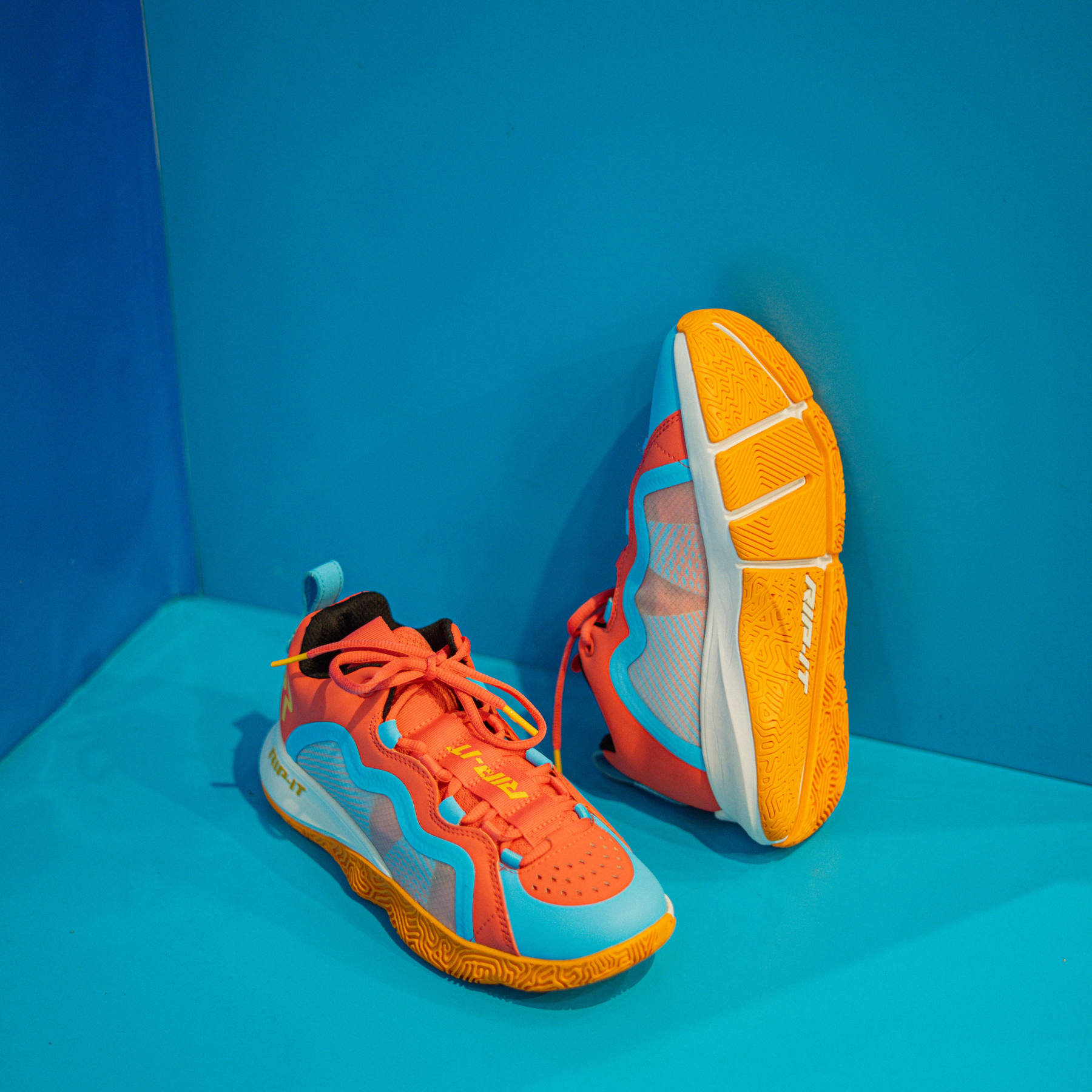 Rip-It Future Women Volleyball Shoe (Pink/Orange/Blue)
