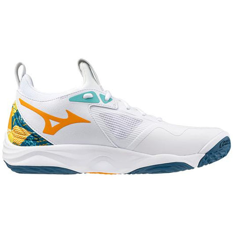 Mizuno Wave Momentum 3 Unisex (White/Moroccan Blue) - Deportes Salvador Colom