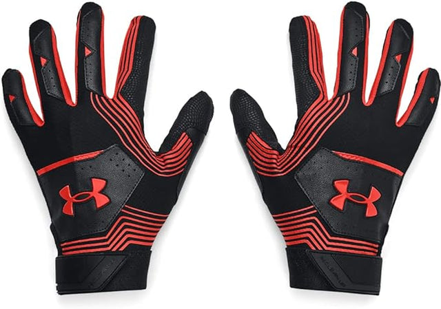 Under Armour UA Clean Up Batting Gloves Large (Black/Orange) - Deportes Salvador Colom