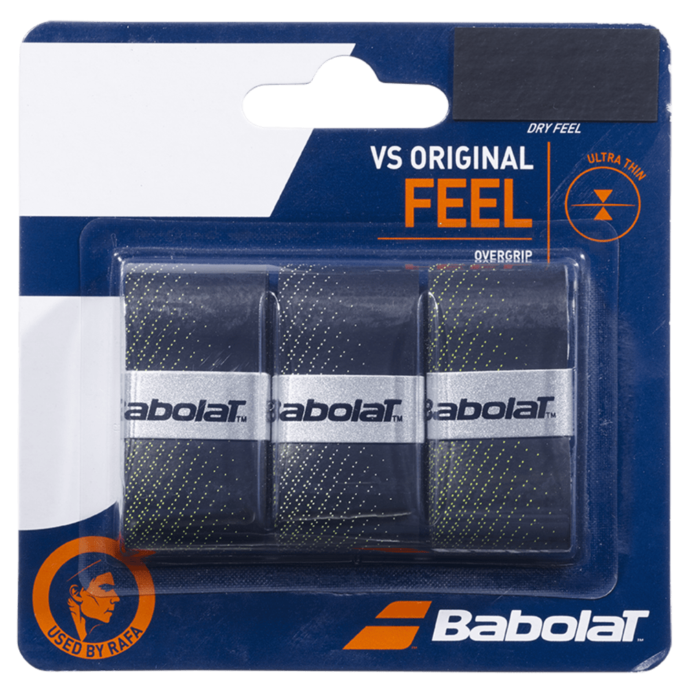 Babolat VS Original X3 Overgrip (Black/Yellow) - Deportes Salvador Colom