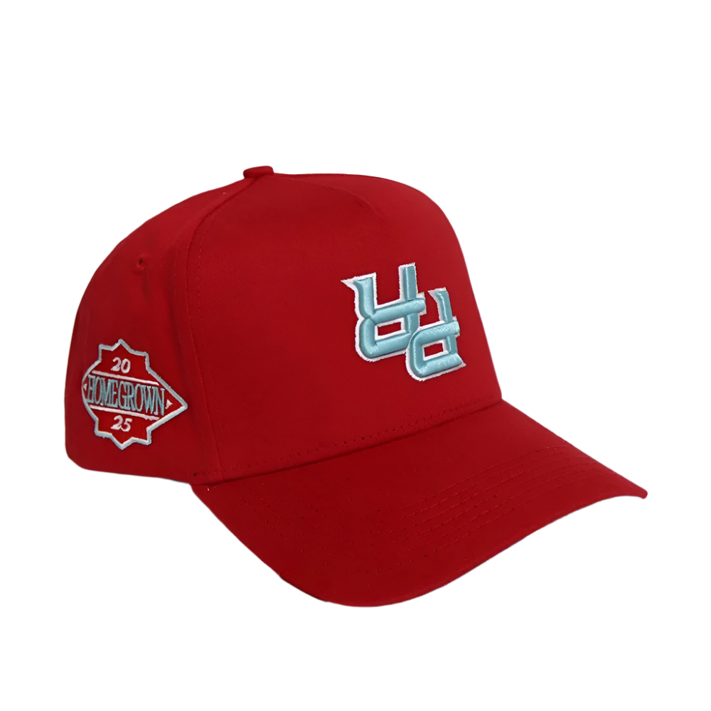 Homegrown PR Snapback Hat (Red/Columbia Blue)