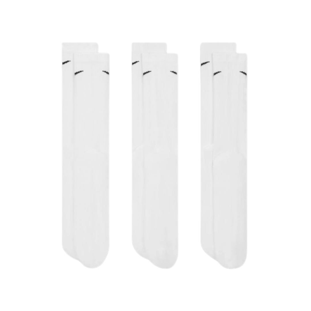 Nike Everyday Cushioned Crew Sock 3-Pack (White) - Deportes Salvador Colom