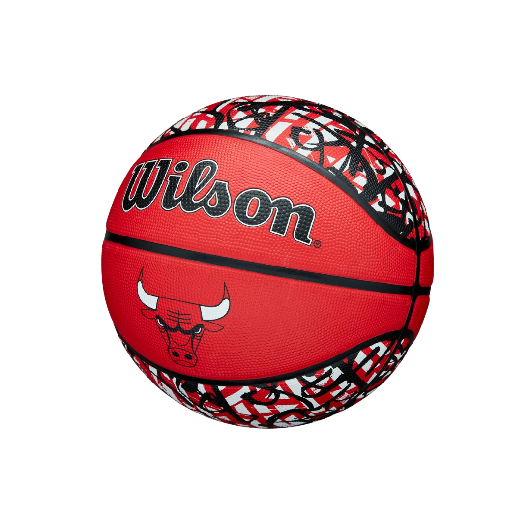 Image of Wilson NBA Team Graffiti Chicago Bulls Basketball #7 - Deportes Salvador Colom