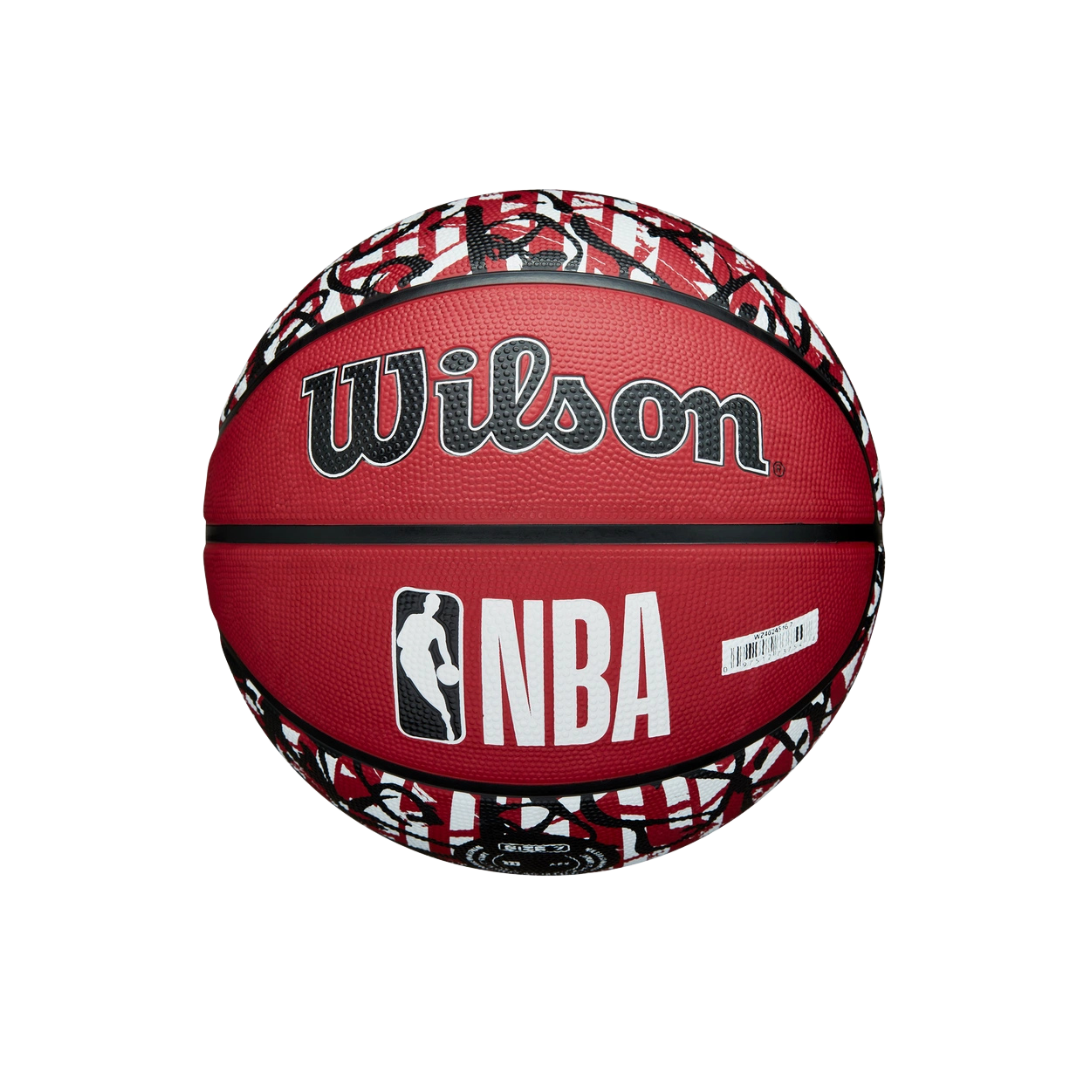 Image of Wilson NBA Team Graffiti Miami Heat Basketball #7 - Deportes Salvador Colom