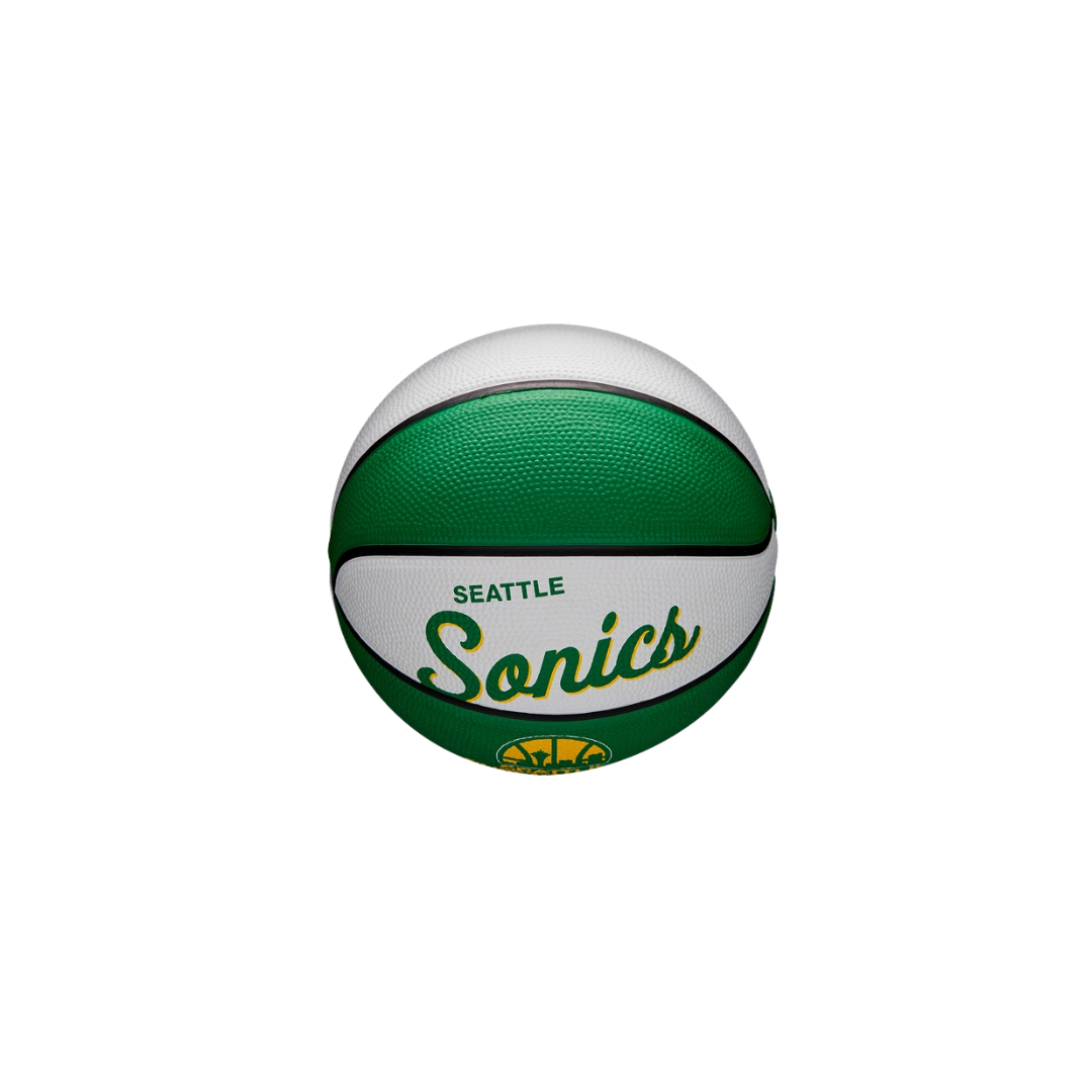 Image of Wilson NBA Team Retro Seattle Supersonics Mini Basketball #3 - Deportes Salvador Colom