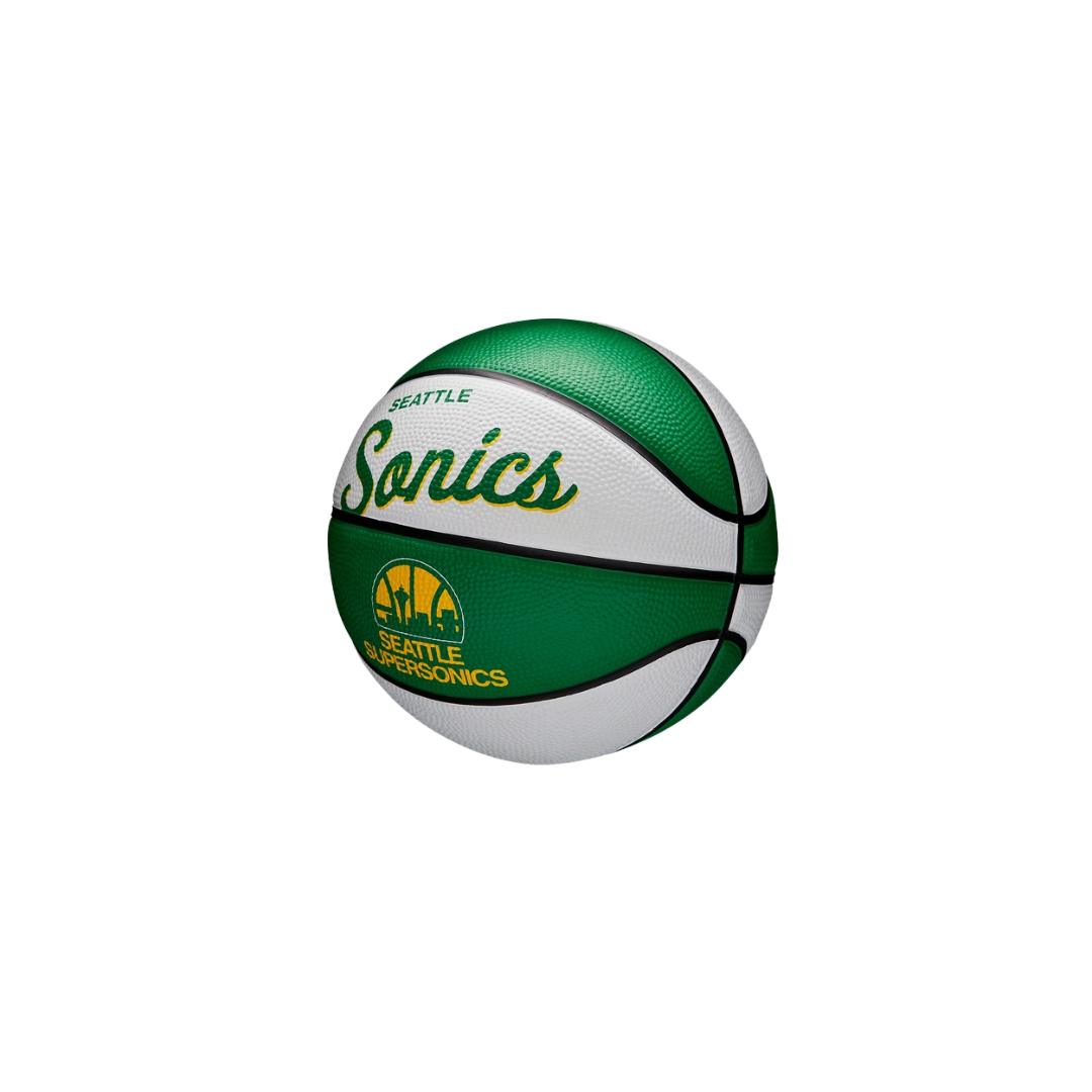Wilson NBA Team Retro Seattle Supersonics Mini Basketball #3 - Deportes Salvador Colom