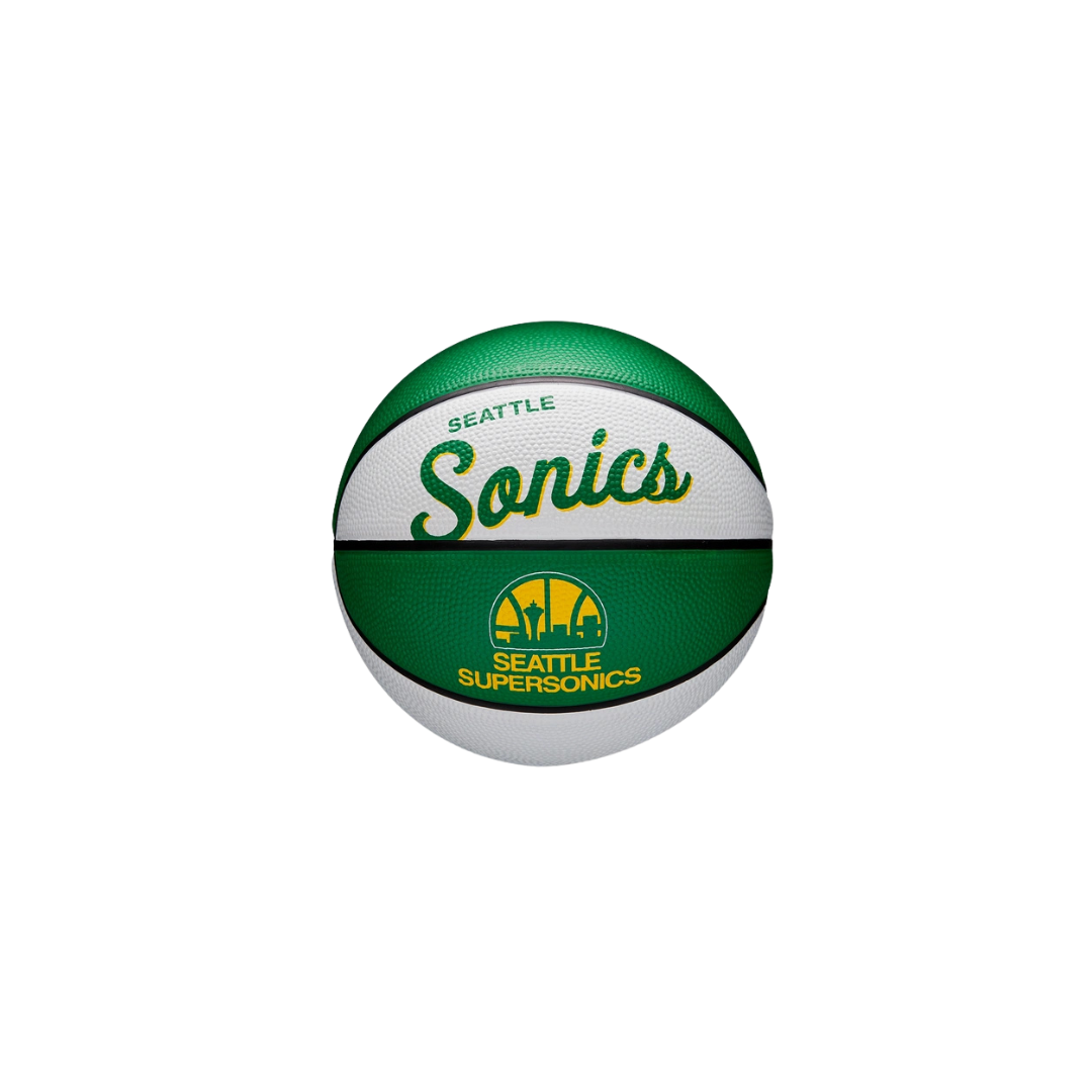 Wilson NBA Team Retro Seattle Supersonics Mini Basketball #3 - Deportes Salvador Colom