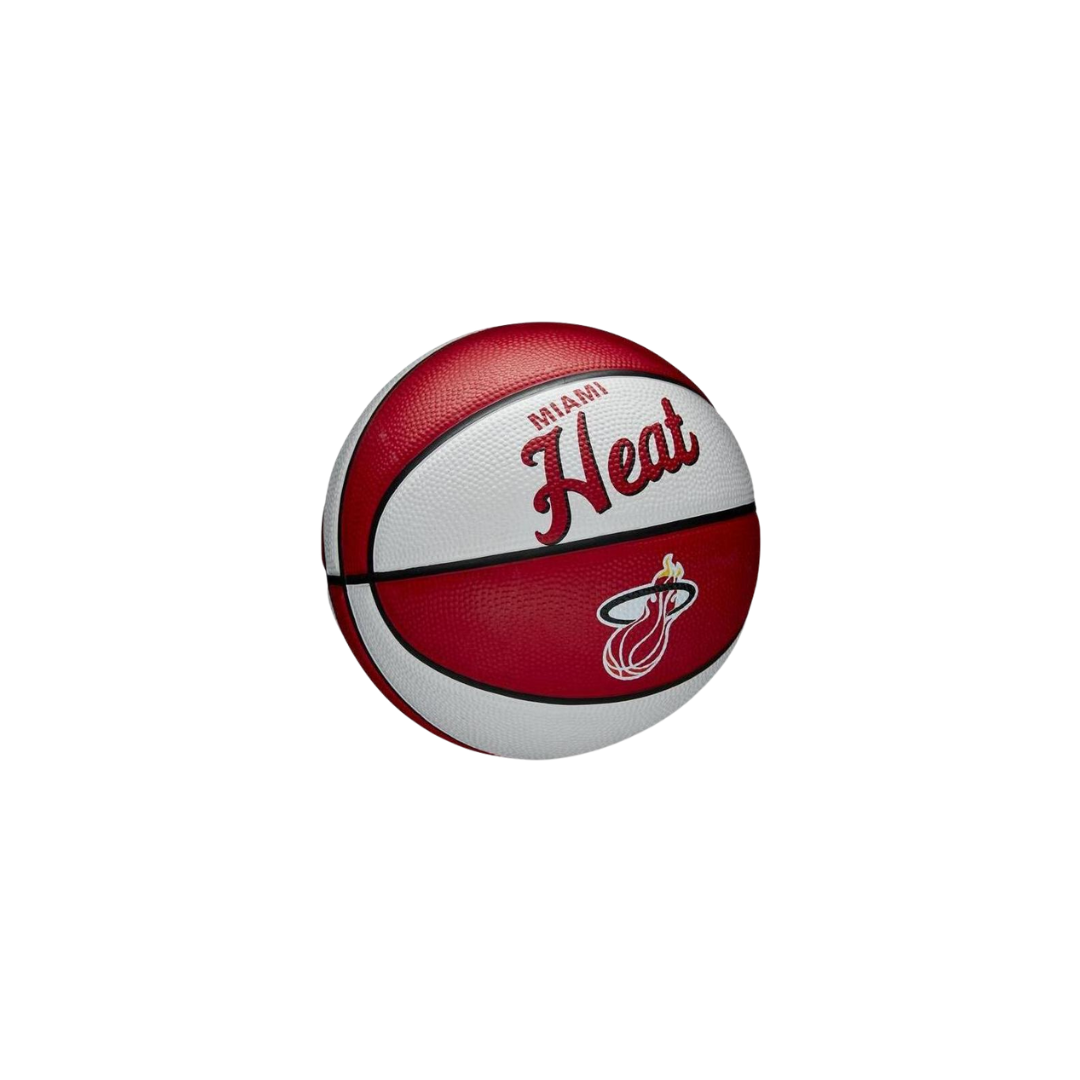Image of Wilson NBA Team Retro Miami Heat Mini Basketball #3 - Deportes Salvador Colom