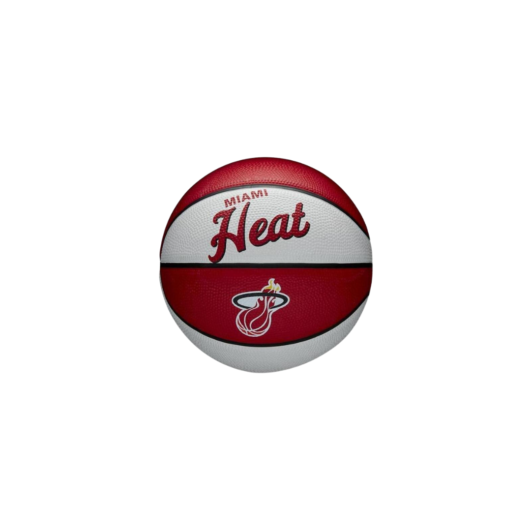 Image of Wilson NBA Team Retro Miami Heat Mini Basketball #3 - Deportes Salvador Colom