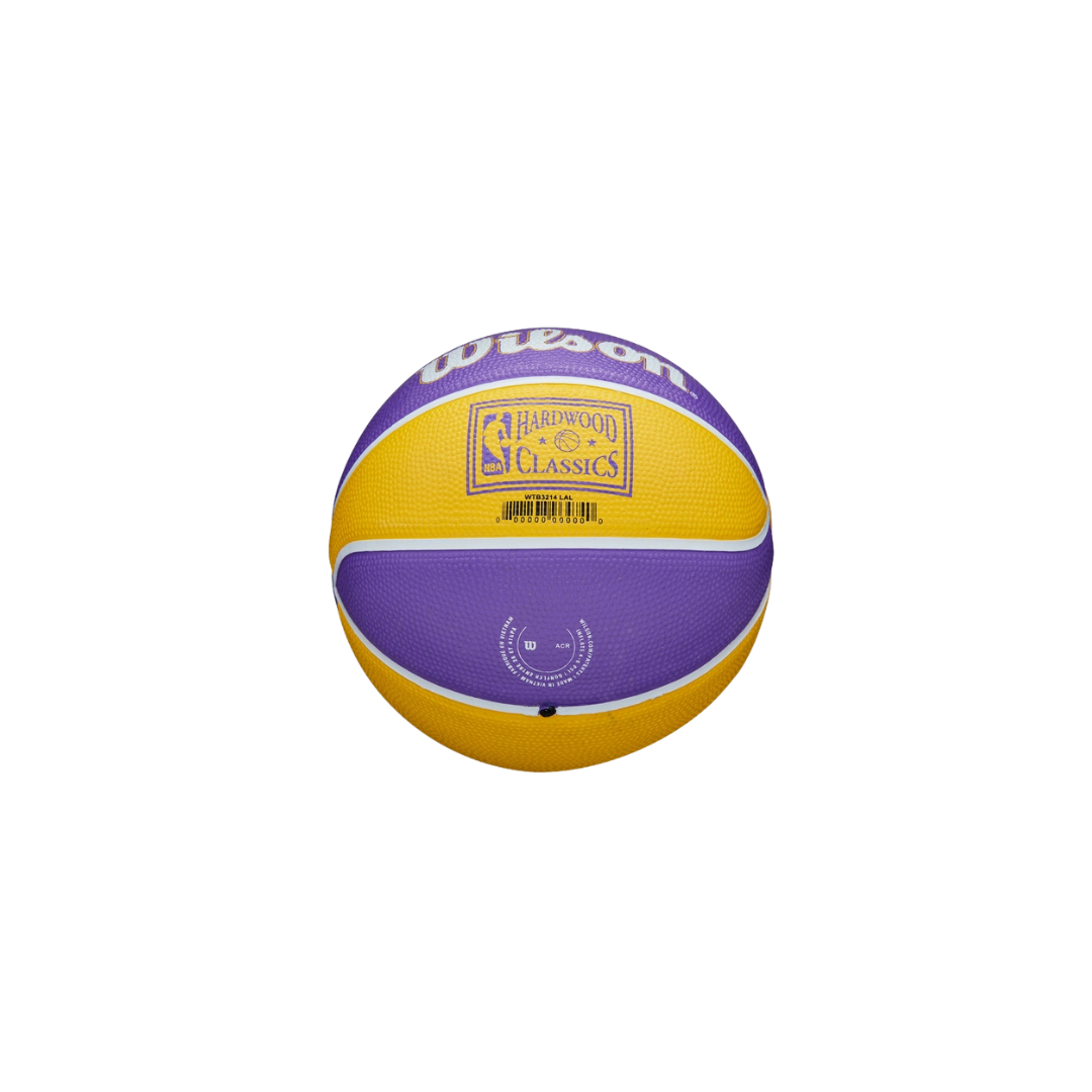 Image of Wilson NBA Team Retro Los Angeles Lakers Mini Basketball #3 - Deportes Salvador Colom