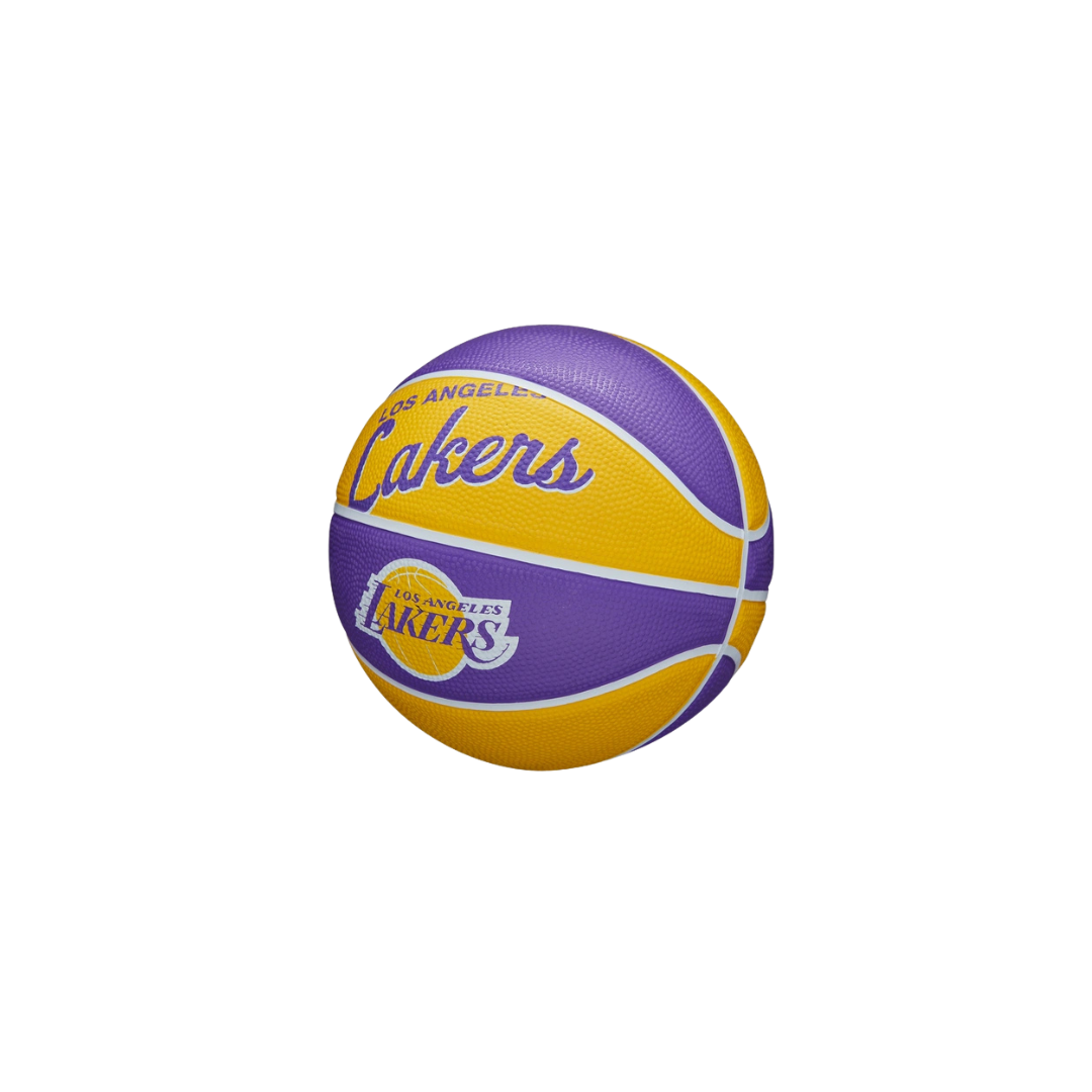 Image of Wilson NBA Team Retro Los Angeles Lakers Mini Basketball #3 - Deportes Salvador Colom