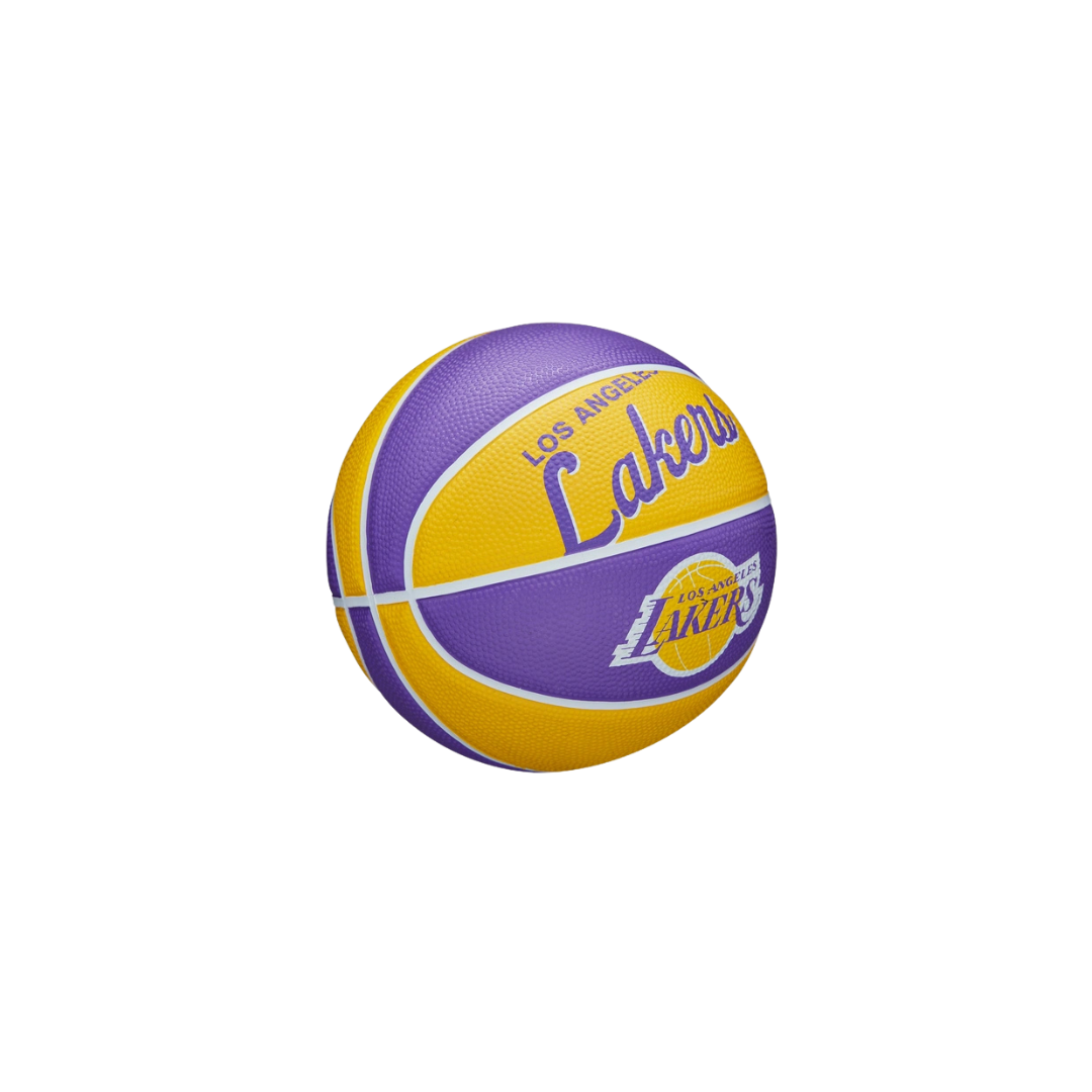 Image of Wilson NBA Team Retro Los Angeles Lakers Mini Basketball #3 - Deportes Salvador Colom