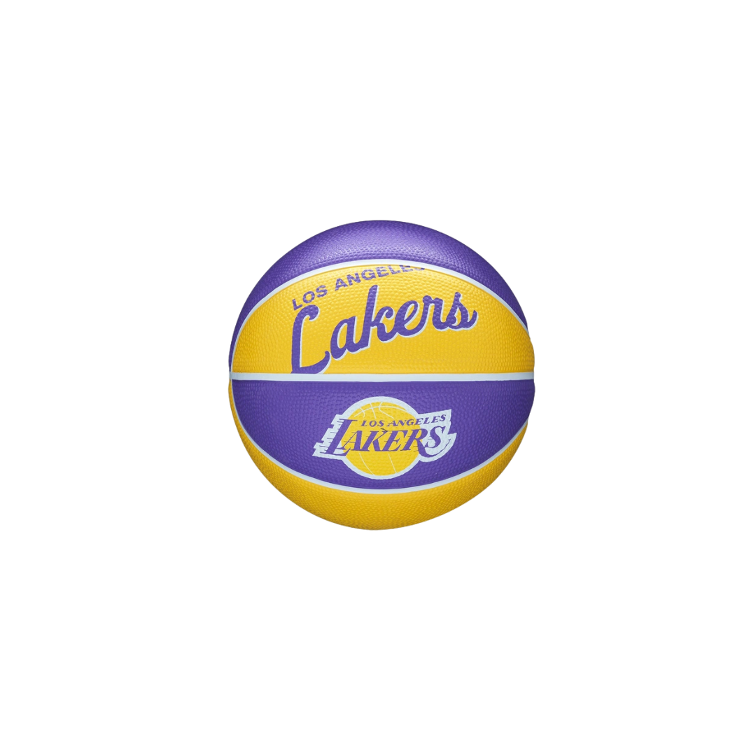 Wilson NBA Team Retro Los Angeles Lakers Mini Basketball #3 - Deportes Salvador Colom
