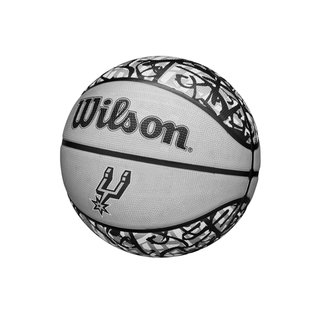 Image of Wilson NBA Team Graffiti San Antonio Spurs Basketball #7 - Deportes Salvador Colom