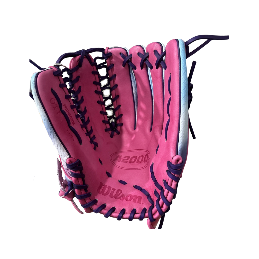 Image of Wilson A2000 OT7 2026 OF Left Hand Thrower 12.75'' (Purple/Pink/White)