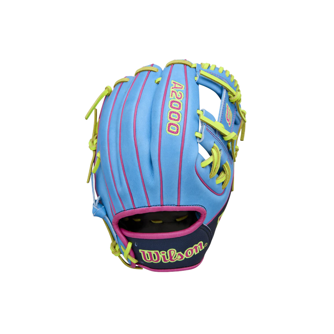 Wilson 2026 A2000 1786 Infield Glove 11.5'' (Blue/Neon Yellow/Pink)