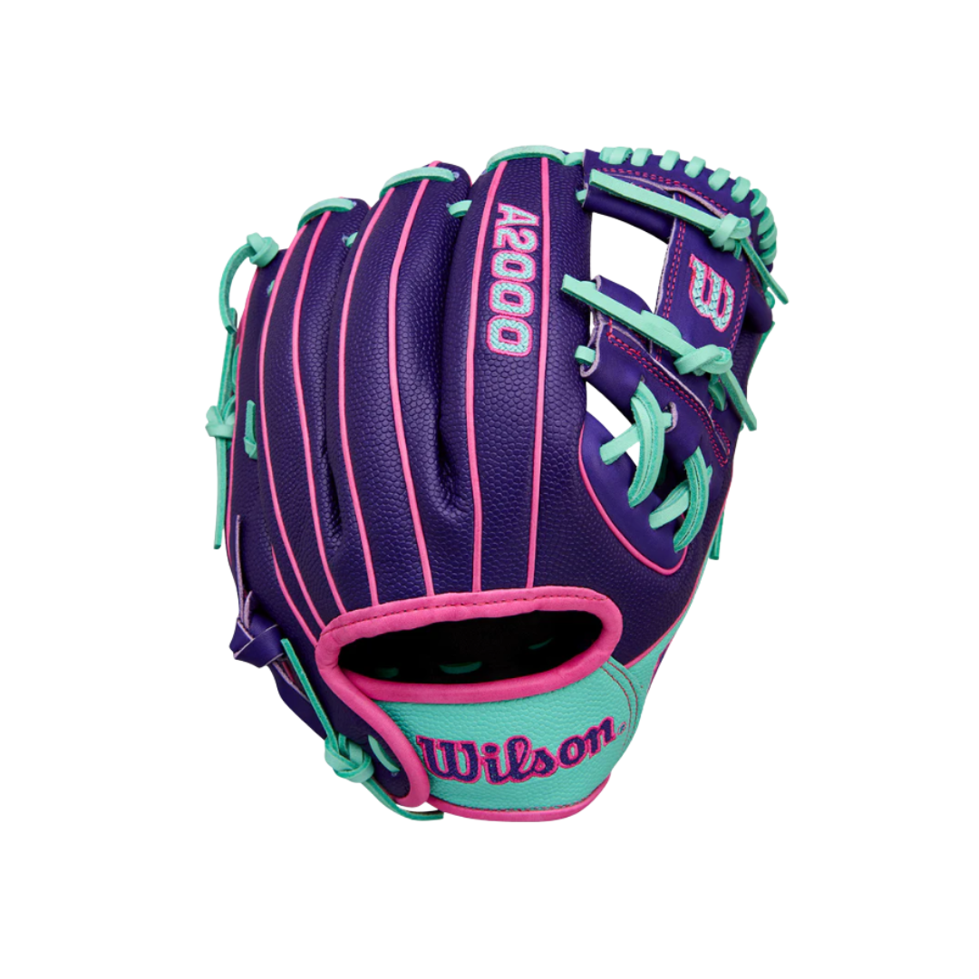 Wilson A2000 DP15 Infield Glove (Purple/Mint/Pink) 11.5''