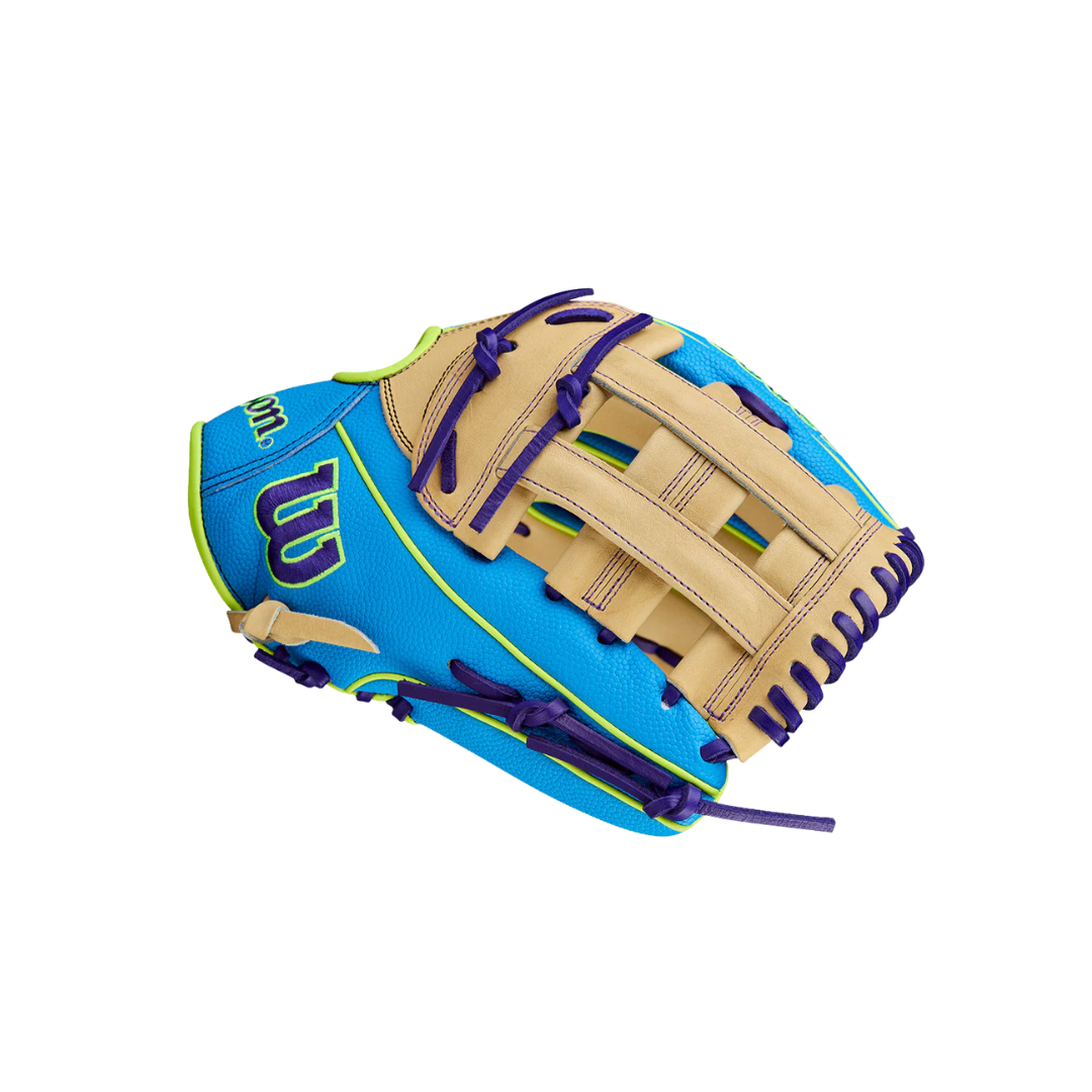 Image of Wilson A2000 1750 OF Left Hand Thrower 12.5'' (Blue/Blonde)