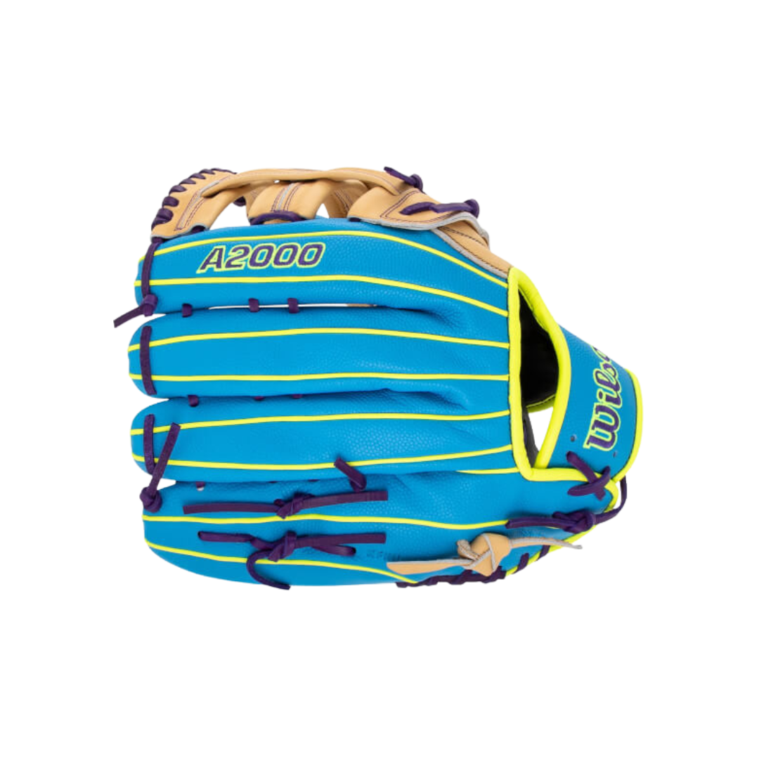 Image of Wilson A2000 1750 OF Glove 12.5'' (Blue/Blonde/Purple)