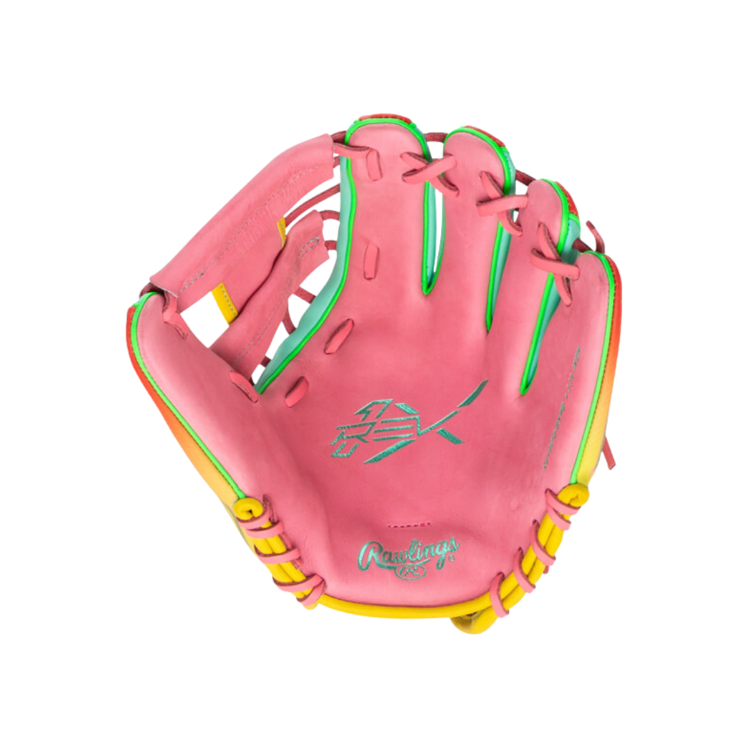 Image of Rawlings REV1X Series IF Glove 11.5'' (Yellow/Pink)