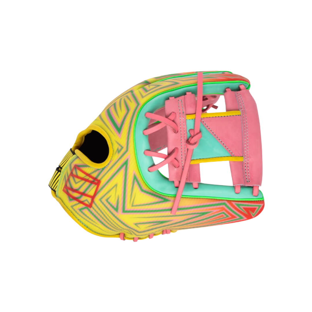 Image of Rawlings REV1X Series IF Glove 11.5'' (Yellow/Pink)