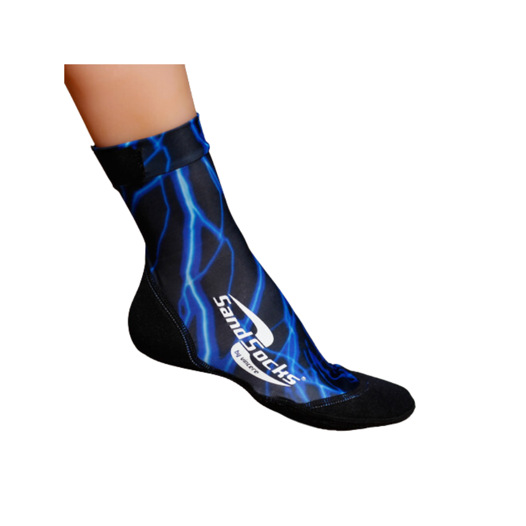 Sand Socks Blue Lightning Beach Socks XSmall (2.5-4) - Deportes Salvador Colom