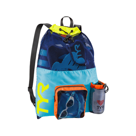 TYR Mesh Mummy Backpack (Blue/Yellow) - Deportes Salvador Colom