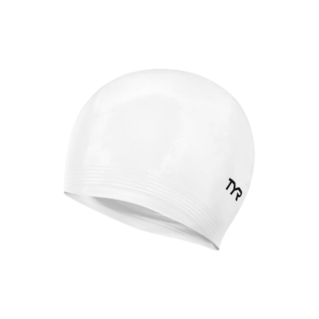 Image of TYR Latex Swim Cap White - Deportes Salvador Colom
