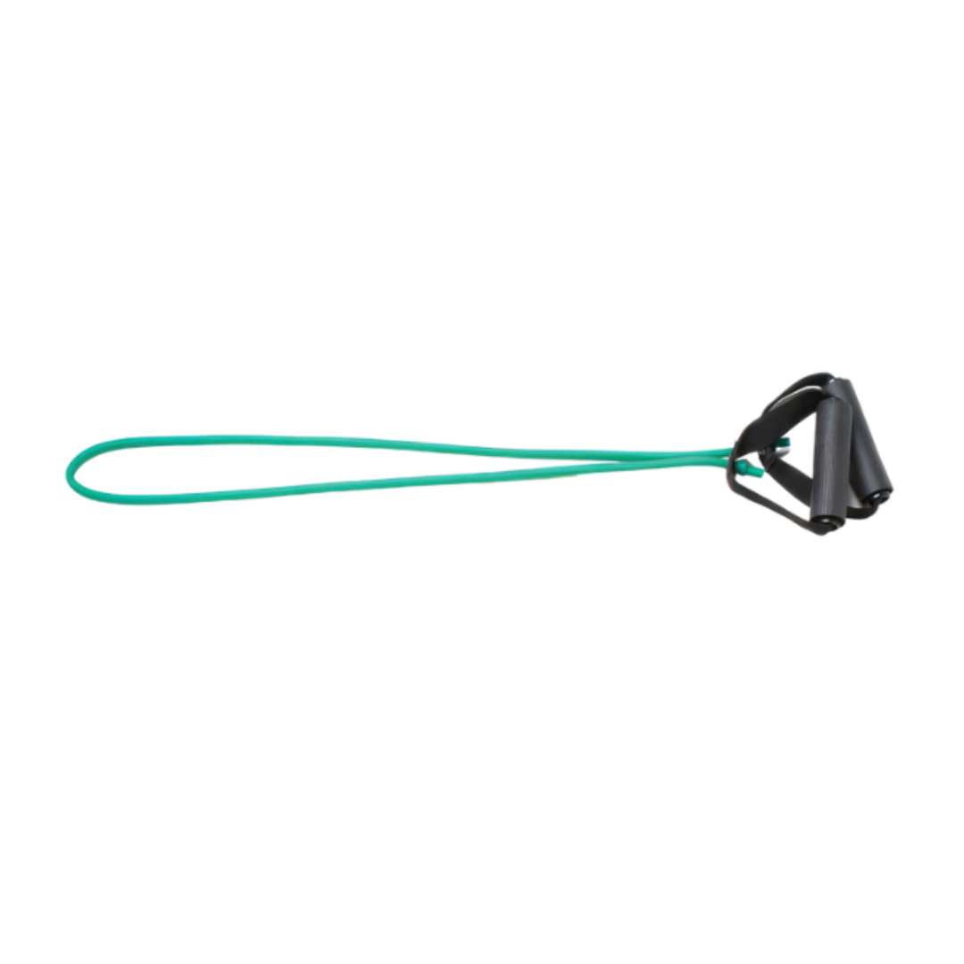 CanDo Heavy Exercise Band with Handles Green 48''