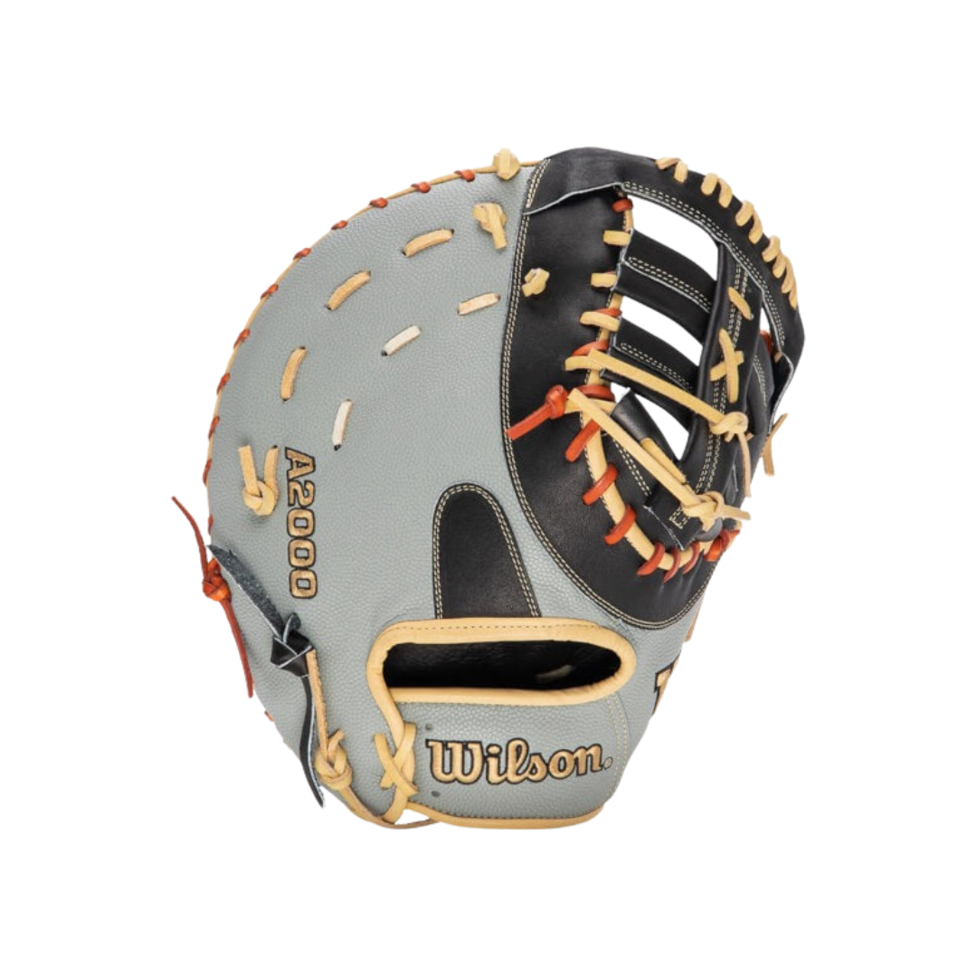 Image of Wilson A2000 1620 First Base Mitt Left Hand Thrower (Grey/Black) 12.5