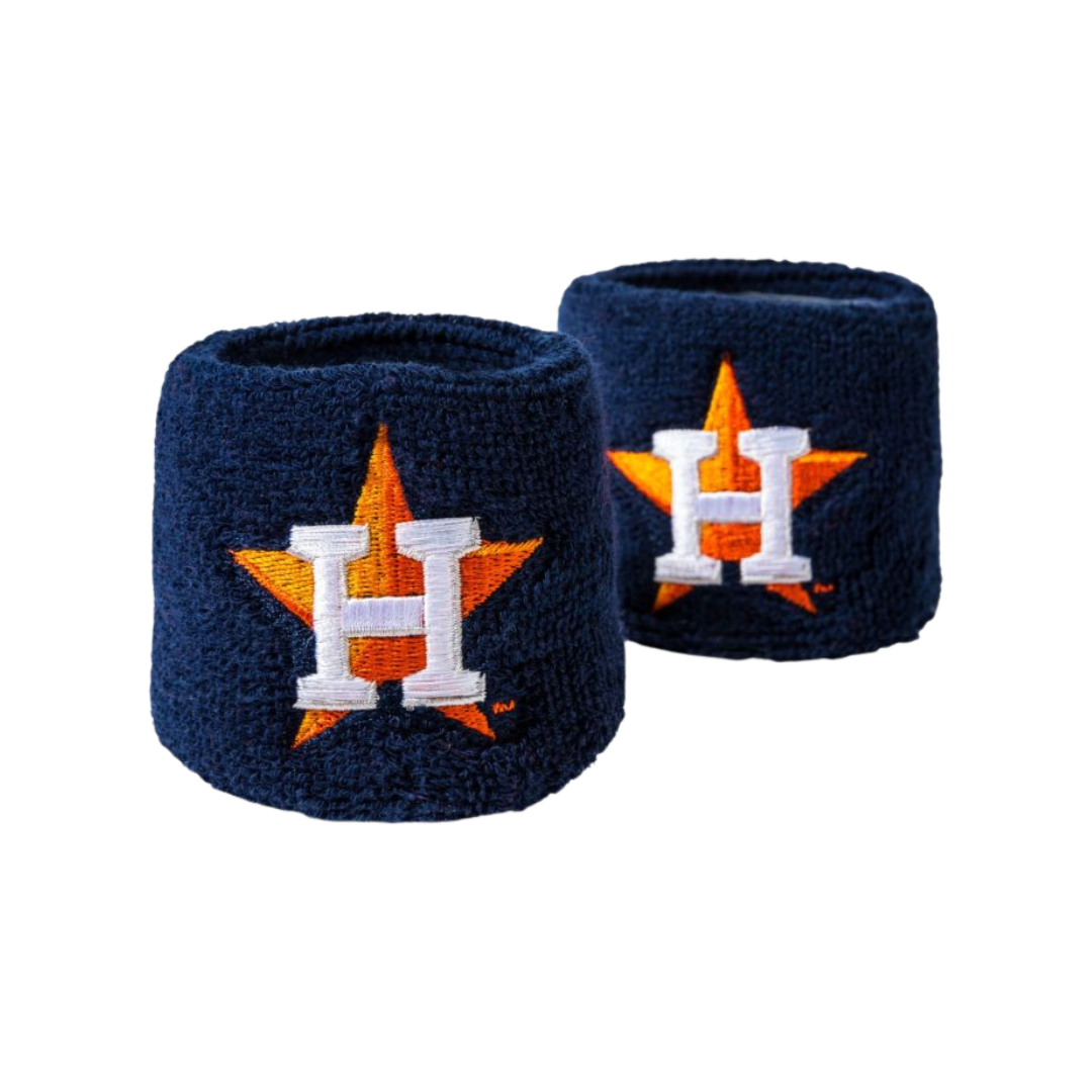 Image of Franklin Houston Astros Wristbands 2.5'' - Deportes Salvador Colom