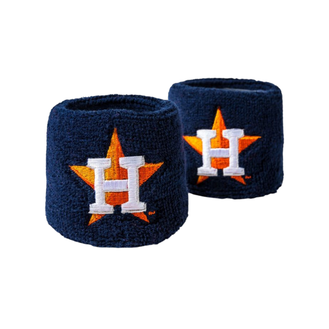 Franklin Houston Astros Wristbands 2.5'' - Deportes Salvador Colom