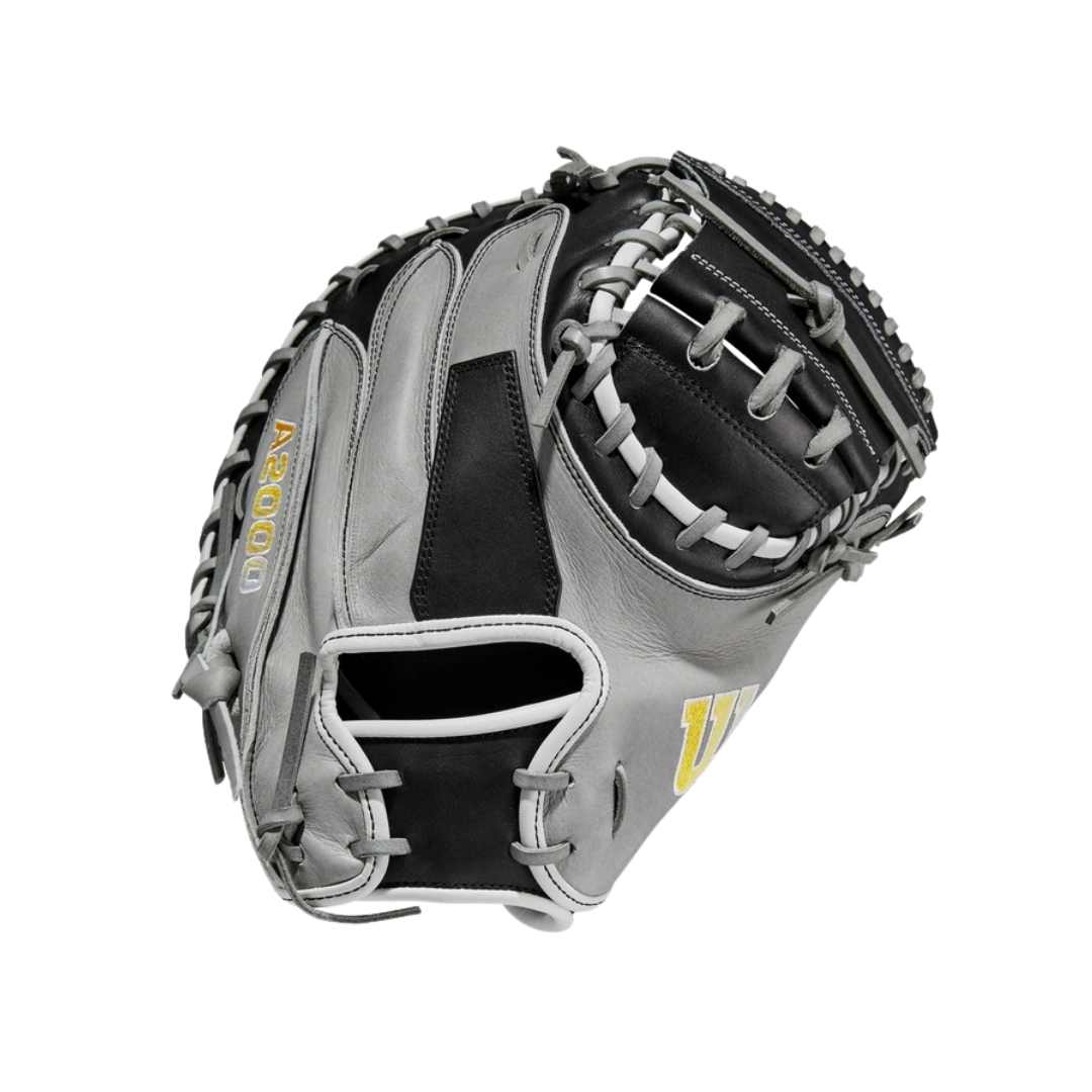 Wilson A2000 M2 Catcher's Mitt (Grey/Black) 33.5''