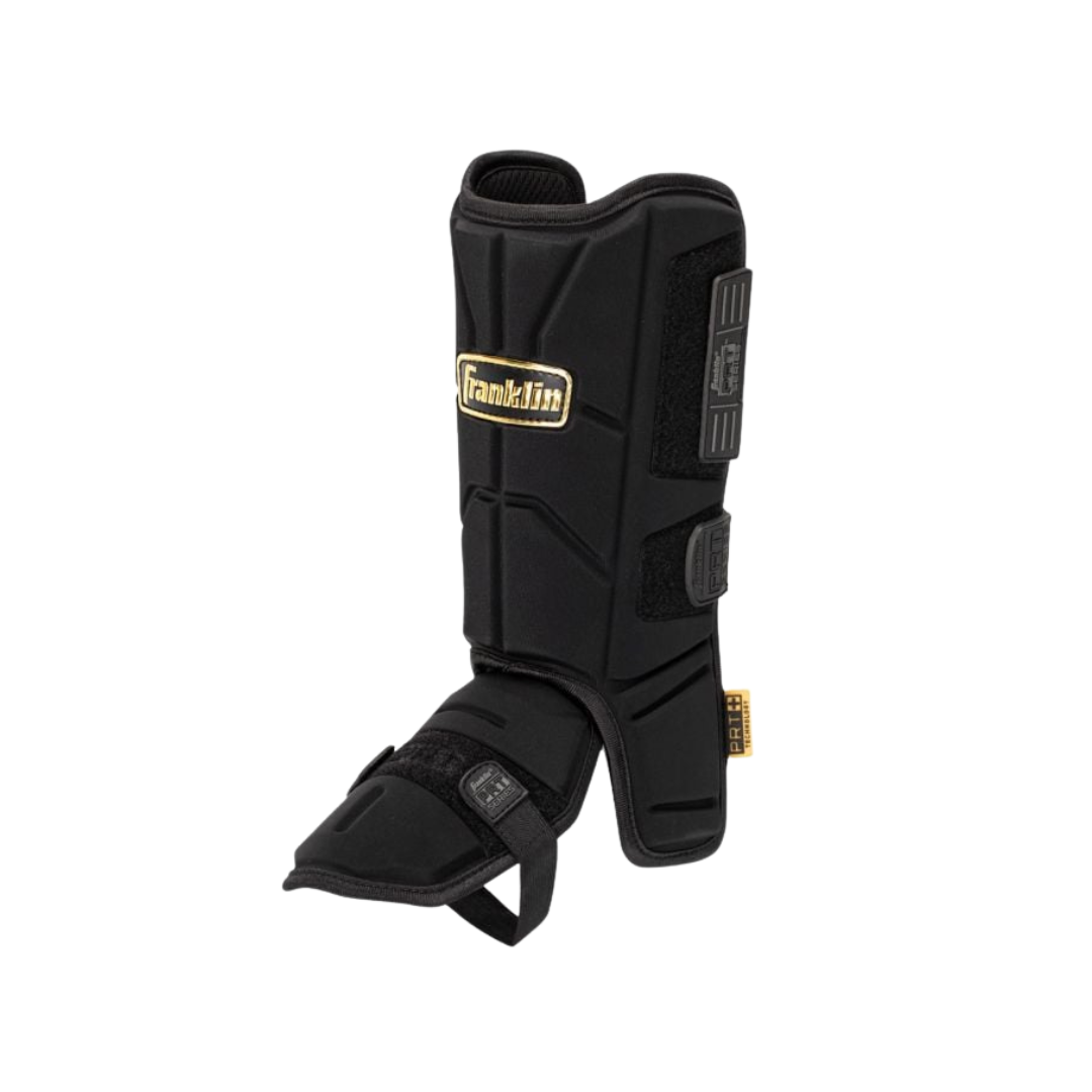 Image of Franklin Sports Adult Leg Guard (Black/Gold) - Deportes Salvador Colom