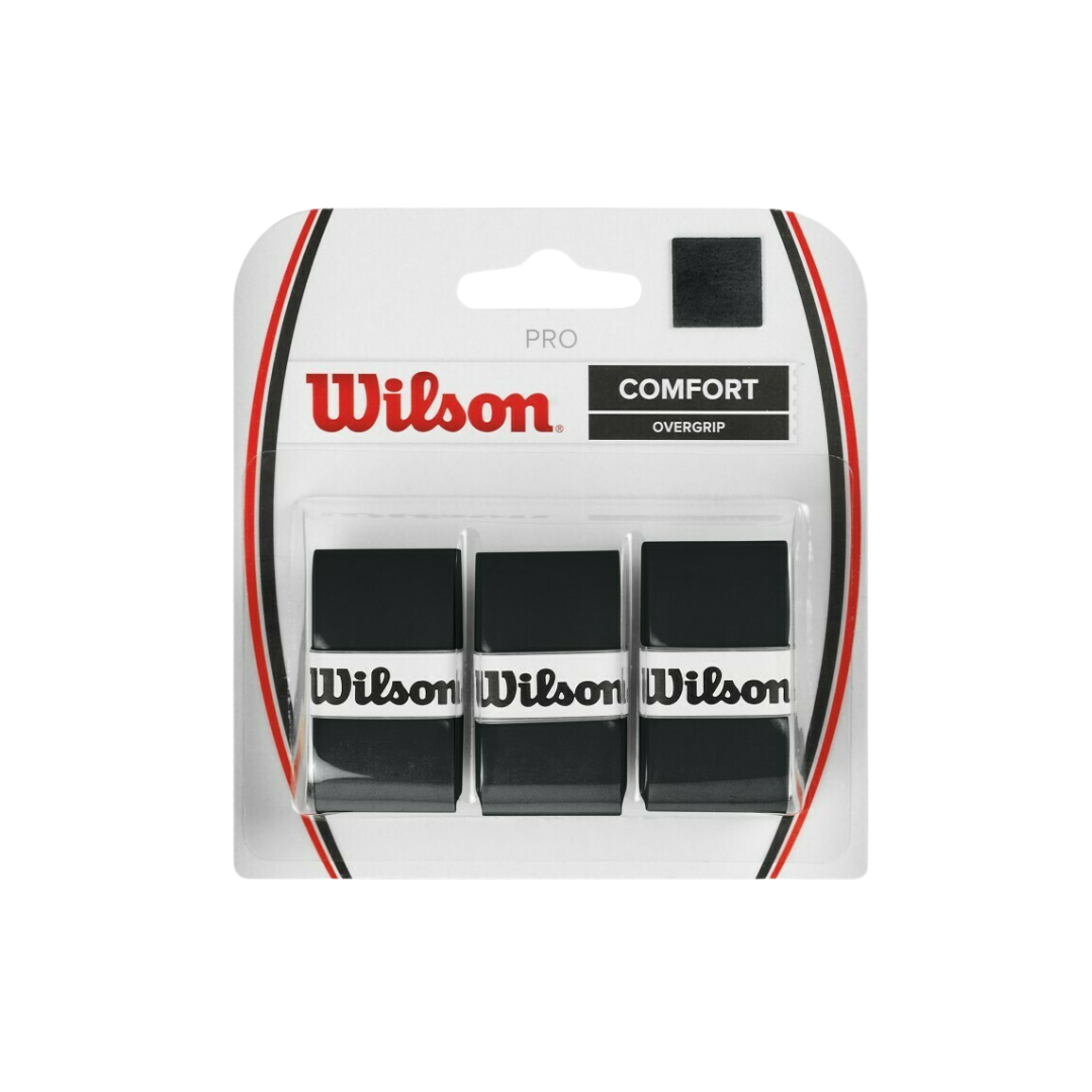 Wilson Pro Overgrip Comfort 3 Pk (Black) - Deportes Salvador Colom
