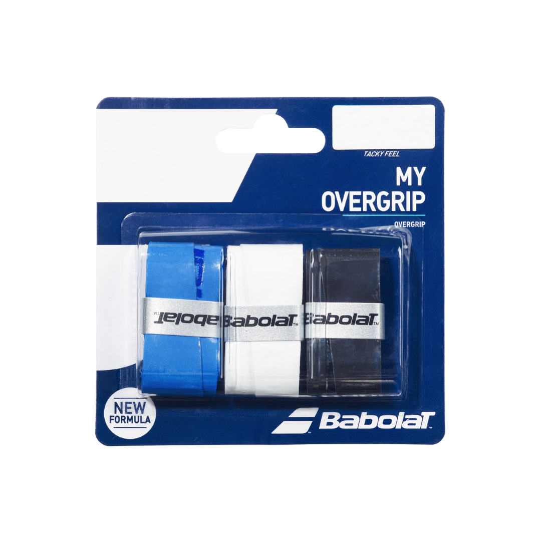 Babolat My Overgrip x 3 Overgrip (Blue/White/Black)