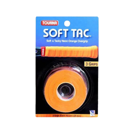 Tourna Soft Tac Neon Tacky Overgrip (Orange) - Deportes Salvador Colom