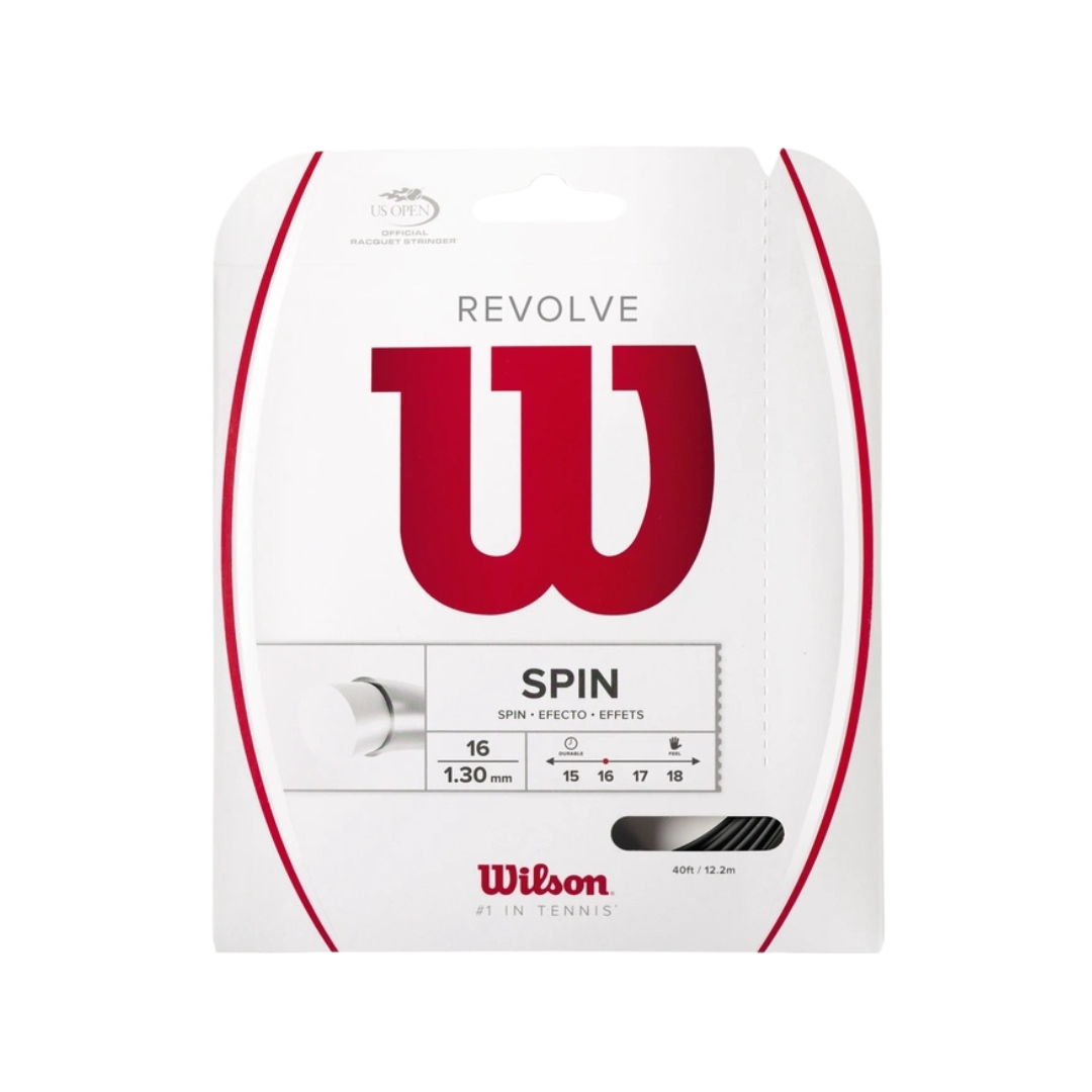 Wilson Revolve 16 Tennis String (Black) - Deportes Salvador Colom