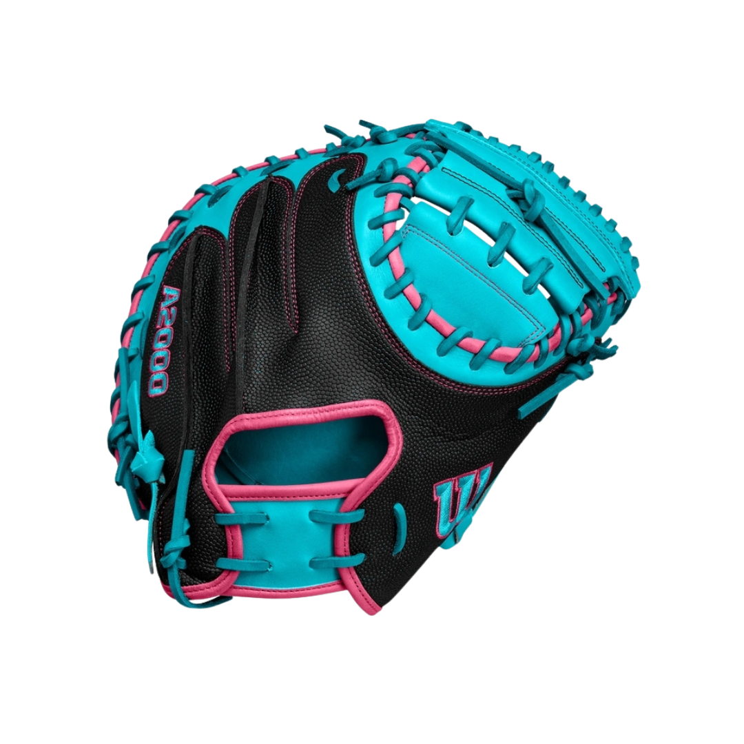 Wilson A2000 CM33 Catcher's Mitt (Black/Blue) 33''