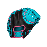 Wilson A2000 CM33 Catcher's Mitt (Black/Blue) 33''