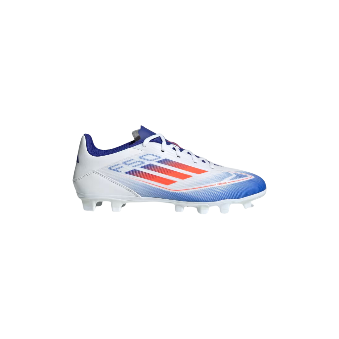 Adidas Youth F50 Club FG (White/Blue/Red) - Deportes Salvador Colom