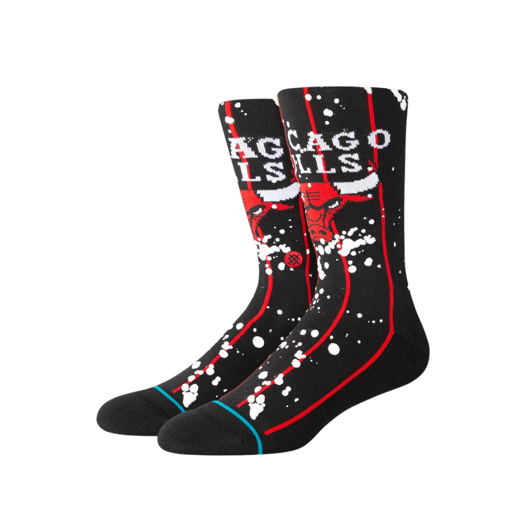 Image of Stance NBA Chicago Bulls Overspray Crew Socks - Deportes Salvador Colom