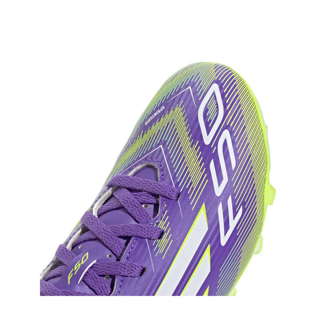 Image of Adidas Youth F50 Club FG/MG (Purple/White)
