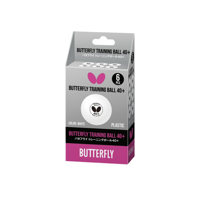 Butterfly Training T.T. Ball White 6/Pk - Deportes Salvador Colom