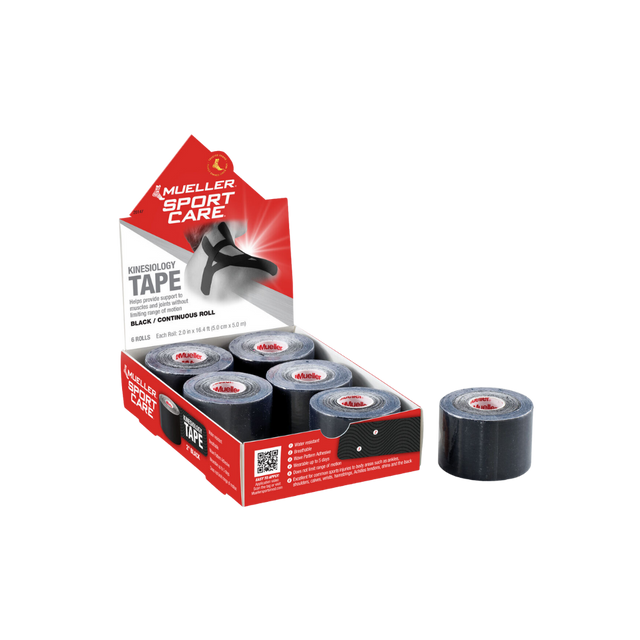 2" X 16.4' BLACK KINESIOLOGY TAPE - Deportes Salvador Colom