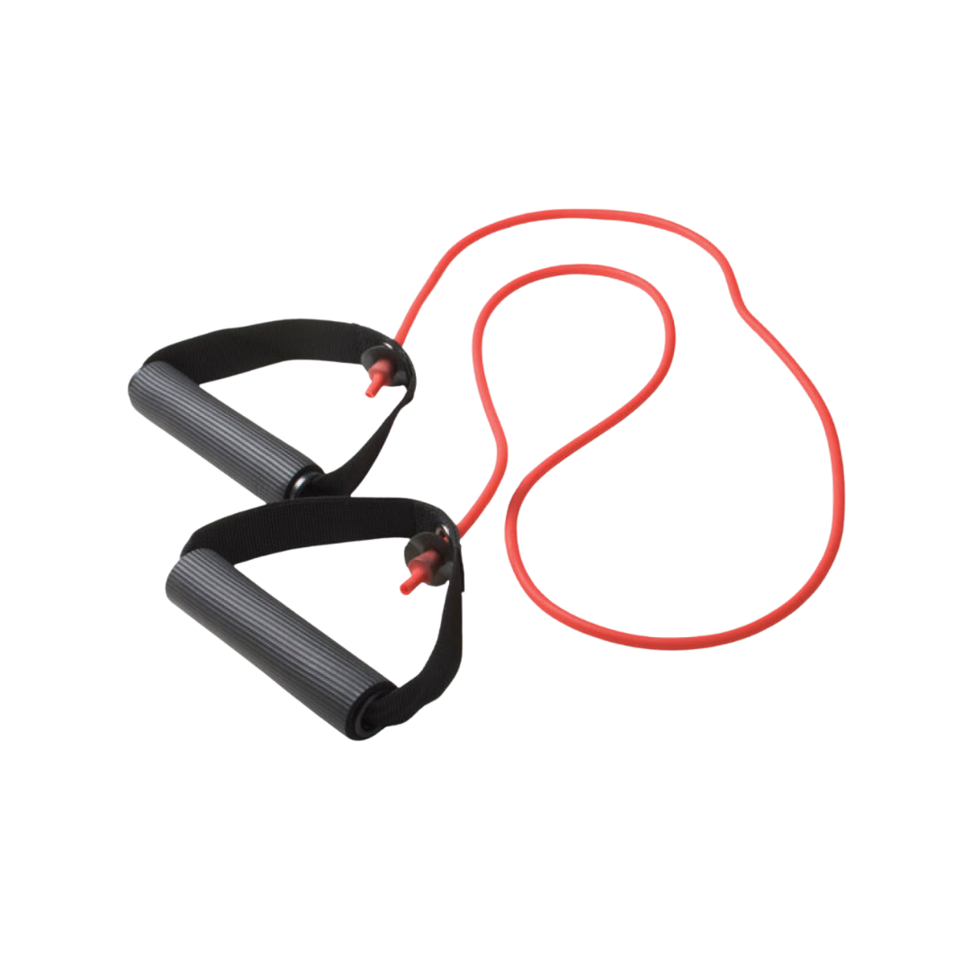 CanDo Heavy Exercise Band with Handles Red 48''