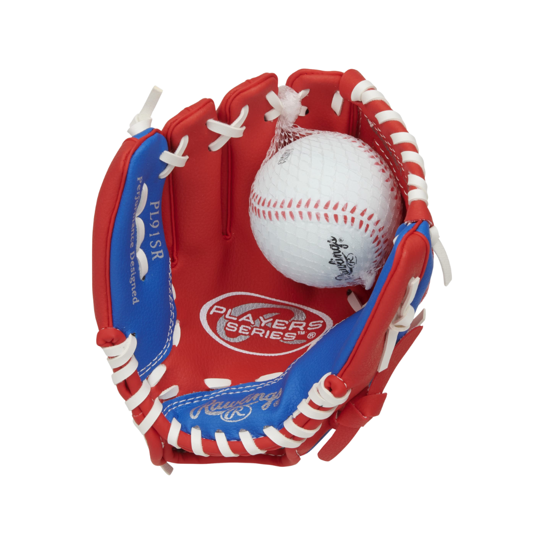 Image of Rawlings Players T-Ball Ball & Glove Left Hand Thrower Set 9'' - Deportes Salvador Colom